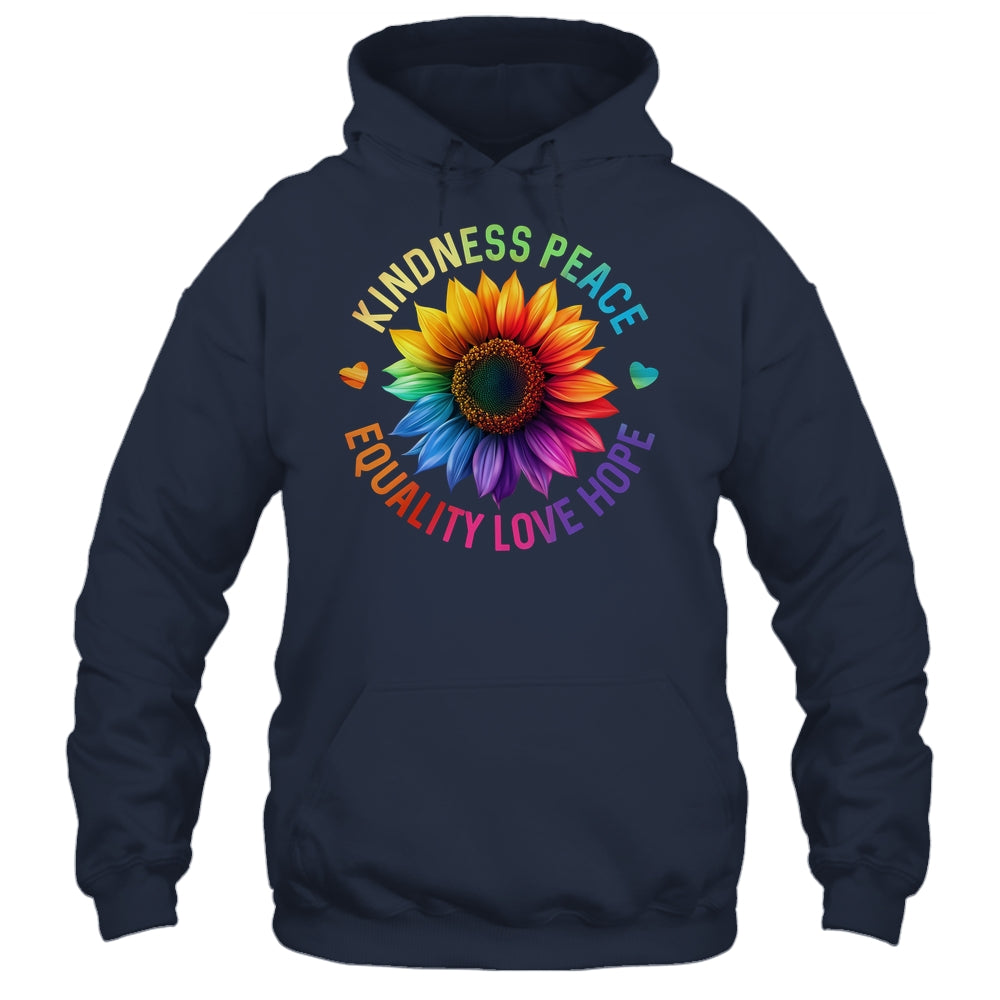 Sunflower Rainbow Ally LGBTQ LGBT Gay Pride Month Women Shirt & Tank Top | siriusteestore