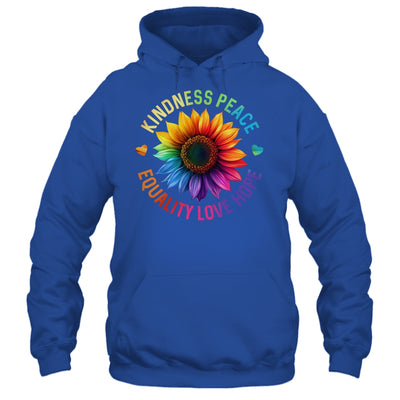 Sunflower Rainbow Ally LGBTQ LGBT Gay Pride Month Women Shirt & Tank Top | siriusteestore