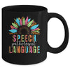 Sunflower Speech Therapy SLP Speech Language Pathologist Mug | siriusteestore