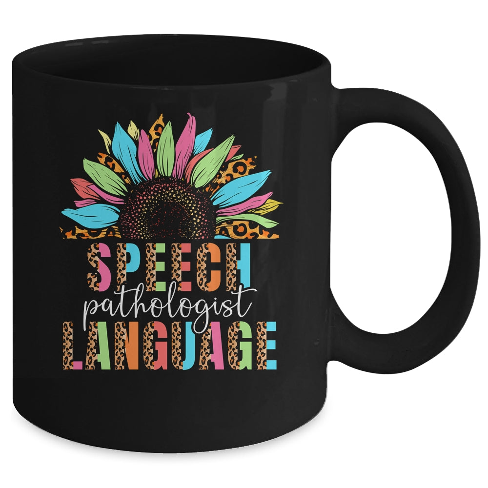 Sunflower Speech Therapy SLP Speech Language Pathologist Mug | siriusteestore