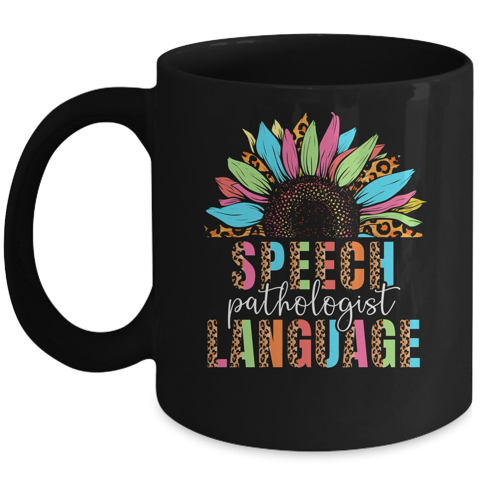 Sunflower Speech Therapy SLP Speech Language Pathologist Mug | siriusteestore