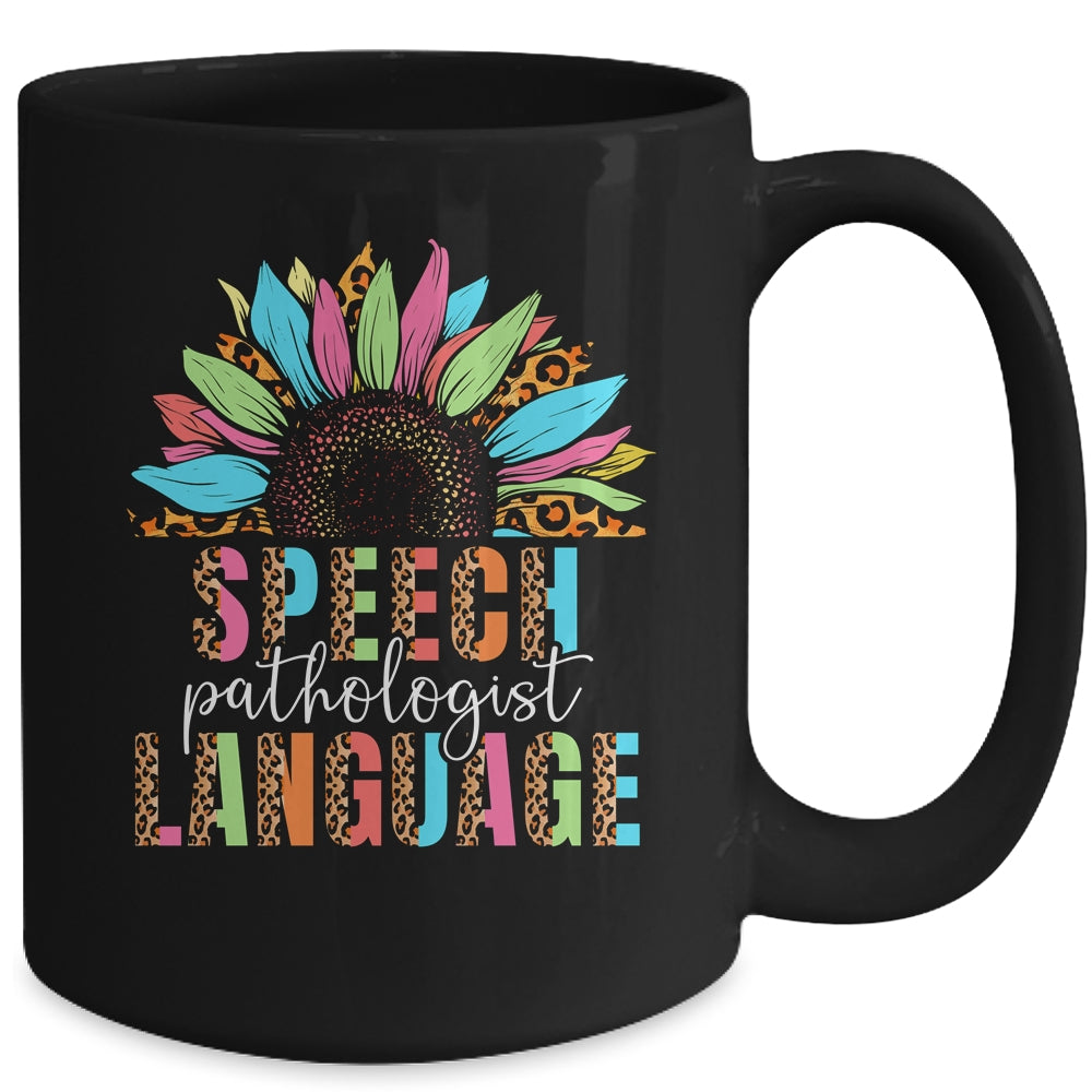 Sunflower Speech Therapy SLP Speech Language Pathologist Mug | siriusteestore
