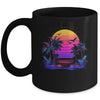 Sunset Palm Trees Retro 80s Aesthetic 90s Art Vaporwave Mug | siriusteestore