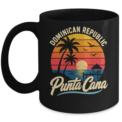 Sunset Punta Cana Beach Souvenir Dominican Republic Retro Mug | siriusteestore