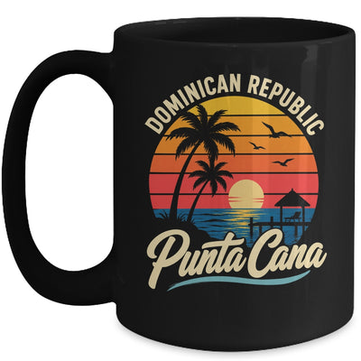 Sunset Punta Cana Beach Souvenir Dominican Republic Retro Mug | siriusteestore