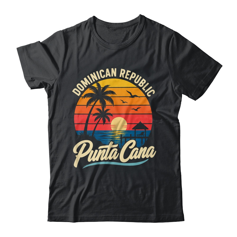 Sunset Punta Cana Beach Souvenir Dominican Republic Retro Shirt & Tank Top | siriusteestore