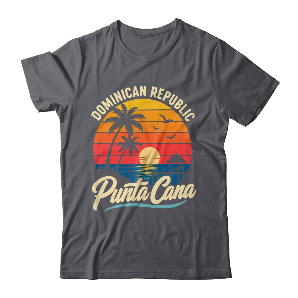 Sunset Punta Cana Beach Souvenir Dominican Republic Retro Shirt & Tank Top | siriusteestore