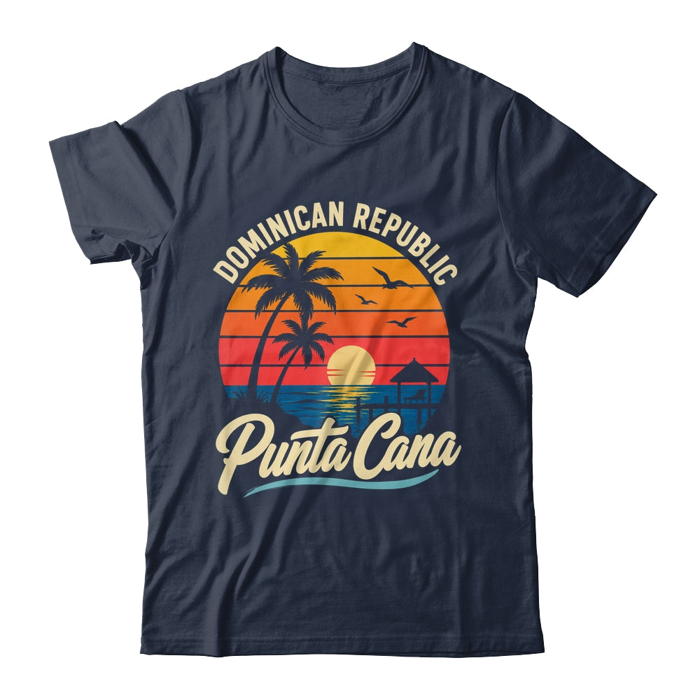 Sunset Punta Cana Beach Souvenir Dominican Republic Retro Shirt & Tank Top | siriusteestore