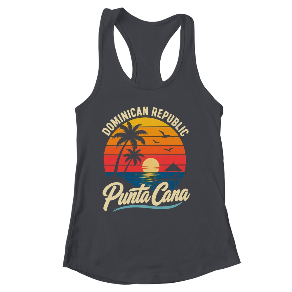 Sunset Punta Cana Beach Souvenir Dominican Republic Retro Shirt & Tank Top | siriusteestore