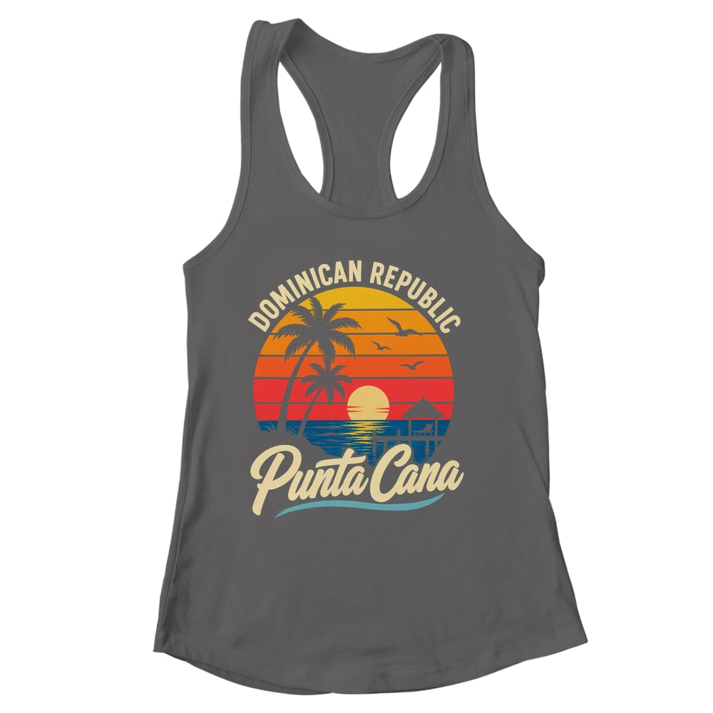 Sunset Punta Cana Beach Souvenir Dominican Republic Retro Shirt & Tank Top | siriusteestore