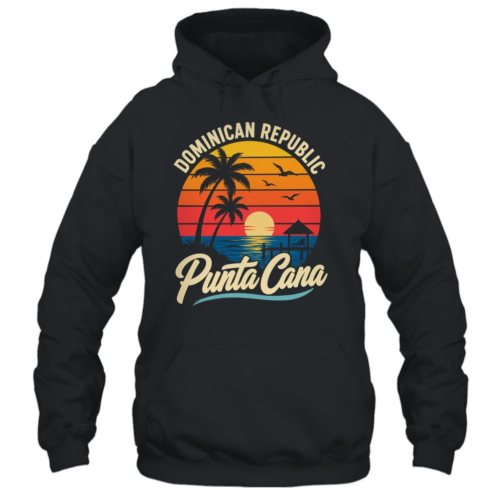 Sunset Punta Cana Beach Souvenir Dominican Republic Retro Shirt & Tank Top | siriusteestore