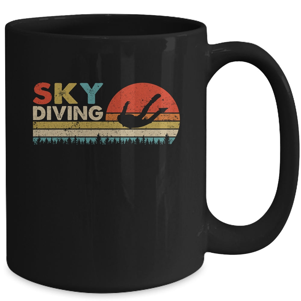 Sunset Skydiving Art Men Women Skydive Sky Diving Skydiver Mug | siriusteestore