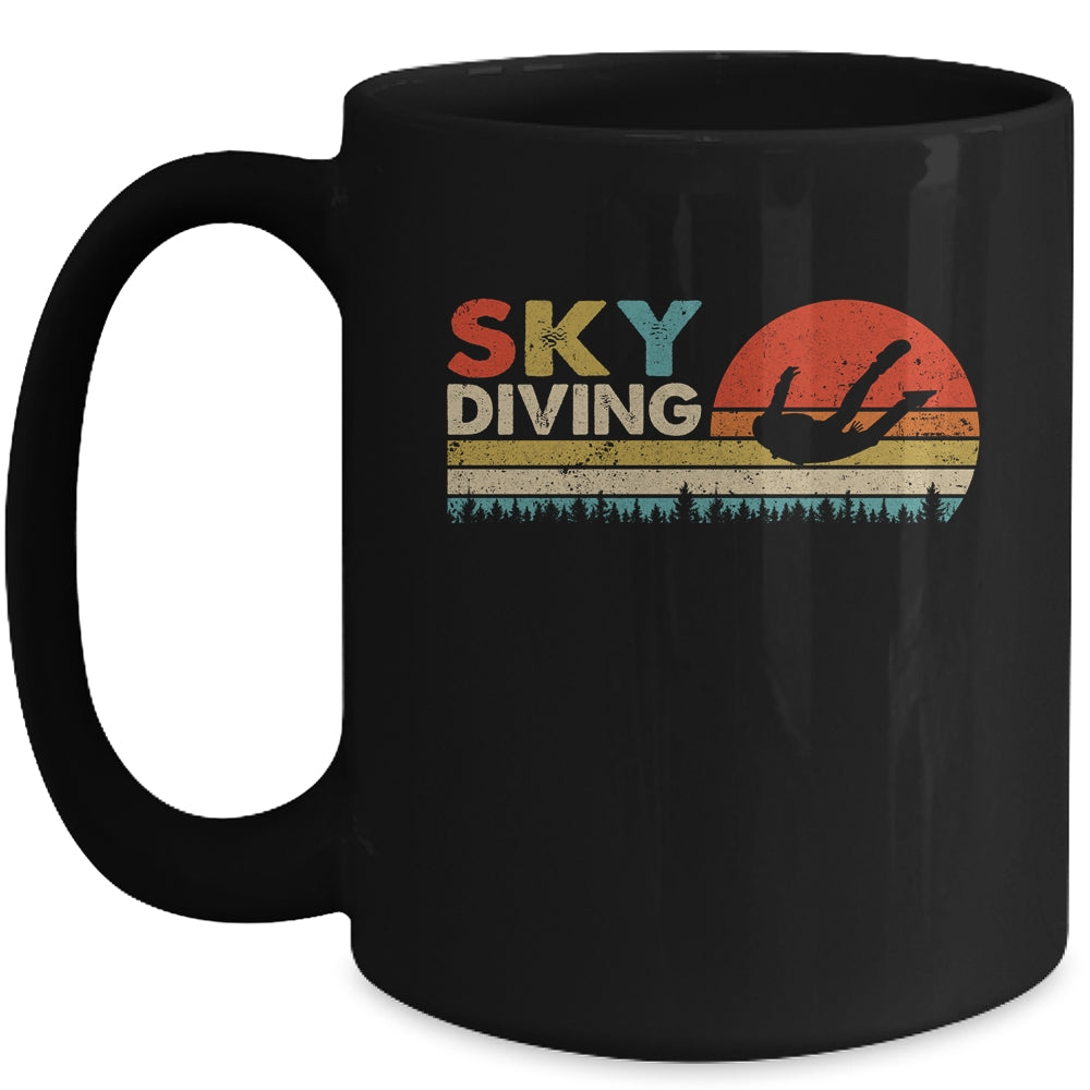 Sunset Skydiving Art Men Women Skydive Sky Diving Skydiver Mug | siriusteestore