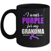 Support I Wear Purple For My Grandma Alzheimer's Awareness Mug | siriusteestore