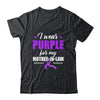 Support I Wear Purple For My Mother-In-Law Alzheimer's Awareness Shirt & Hoodie | siriusteestore