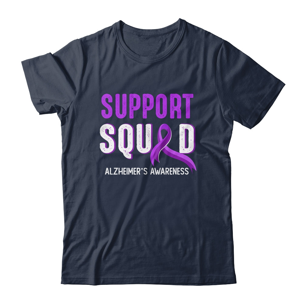 Support Squad Alzheimer's Awareness Purple Ribbon Shirt & Hoodie | siriusteestore