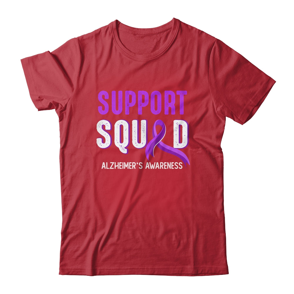 Support Squad Alzheimer's Awareness Purple Ribbon Shirt & Hoodie | siriusteestore