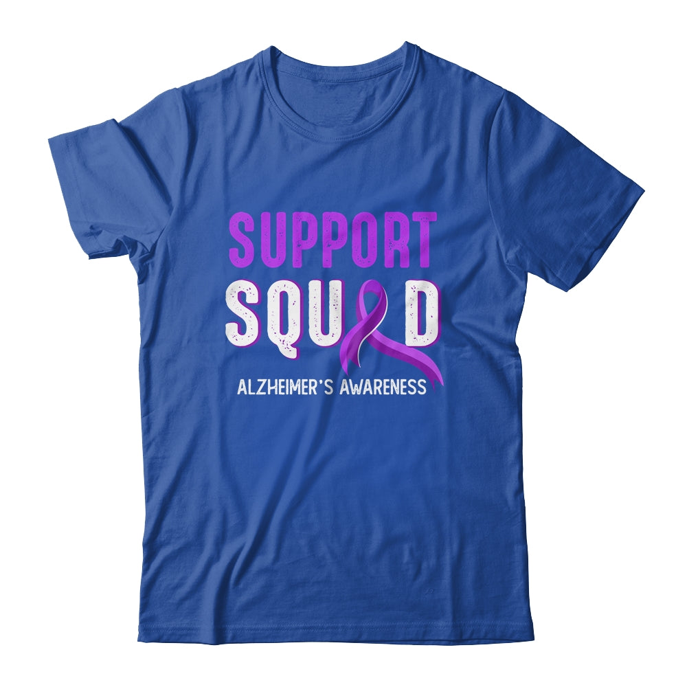Support Squad Alzheimer's Awareness Purple Ribbon Shirt & Hoodie | siriusteestore