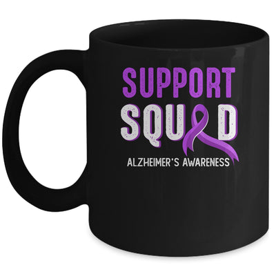 Support Squad Alzheimer's Awareness Purple Ribbon Mug | siriusteestore