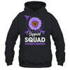 Support Squad Alzheimer's Awareness Sunflower Hummingbird Shirt & Tank Top | siriusteestore
