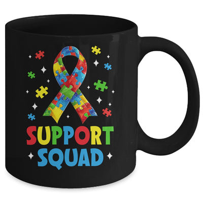 Support Squad Autism Awareness Month Ribbon Men Women Kids Mug | siriusteestore