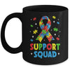 Support Squad Autism Awareness Month Ribbon Men Women Kids Mug | siriusteestore