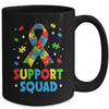 Support Squad Autism Awareness Month Ribbon Men Women Kids Mug | siriusteestore