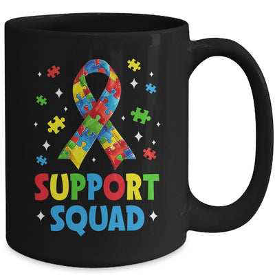 Support Squad Autism Awareness Month Ribbon Men Women Kids Mug | siriusteestore