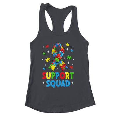 Support Squad Autism Awareness Month Ribbon Men Women Kids Shirt & Tank Top | siriusteestore
