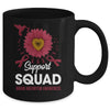 Support Squad Brain Aneurysm Awareness Sunflower Hummingbird Mug | siriusteestore