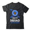 Support Squad Colon Cancer Awareness Sunflower Hummingbird Shirt & Tank Top | siriusteestore
