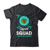 Support Squad Dysautonomia Awareness Sunflower Hummingbird Shirt & Tank Top | siriusteestore