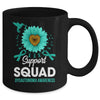 Support Squad Dysautonomia Awareness Sunflower Hummingbird Mug | siriusteestore