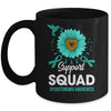 Support Squad Dysautonomia Awareness Sunflower Hummingbird Mug | siriusteestore