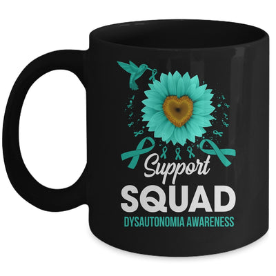 Support Squad Dysautonomia Awareness Sunflower Hummingbird Mug | siriusteestore
