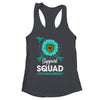 Support Squad Dysautonomia Awareness Sunflower Hummingbird Shirt & Tank Top | siriusteestore