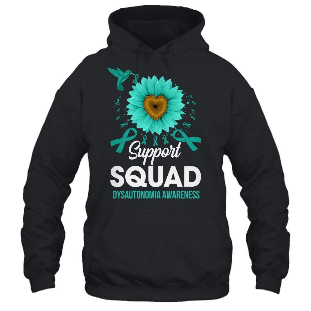 Support Squad Dysautonomia Awareness Sunflower Hummingbird Shirt & Tank Top | siriusteestore