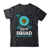 Support Squad Esophageal Cancer Awareness Sunflower Hummingbird Shirt & Tank Top | siriusteestore