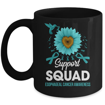 Support Squad Esophageal Cancer Awareness Sunflower Hummingbird Mug | siriusteestore