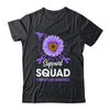 Support Squad Fibromyalgia Awareness Sunflower Hummingbird Shirt & Tank Top | siriusteestore