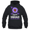 Support Squad Gynecological Cancer Awareness Sunflower Hummingbird Shirt & Tank Top | siriusteestore