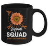 Support Squad Kidney Cancer Awareness Sunflower Hummingbird Mug | siriusteestore