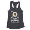 Support Squad Lung Cancer Awareness Sunflower Hummingbird Shirt & Tank Top | siriusteestore