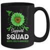 Support Squad Mental Health Awareness Sunflower Hummingbird Mug | siriusteestore