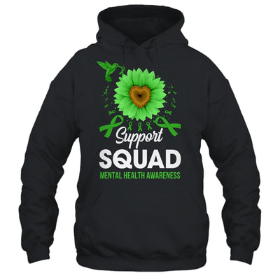 Support Squad Mental Health Awareness Sunflower Hummingbird Shirt & Tank Top | siriusteestore
