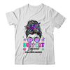 Support Squad Messy Bun Thyroid Cancer Awareness Groovy Shirt & Hoodie | siriusteestore