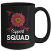 Support Squad Multiple Myeloma Awareness Sunflower Hummingbird Mug | siriusteestore