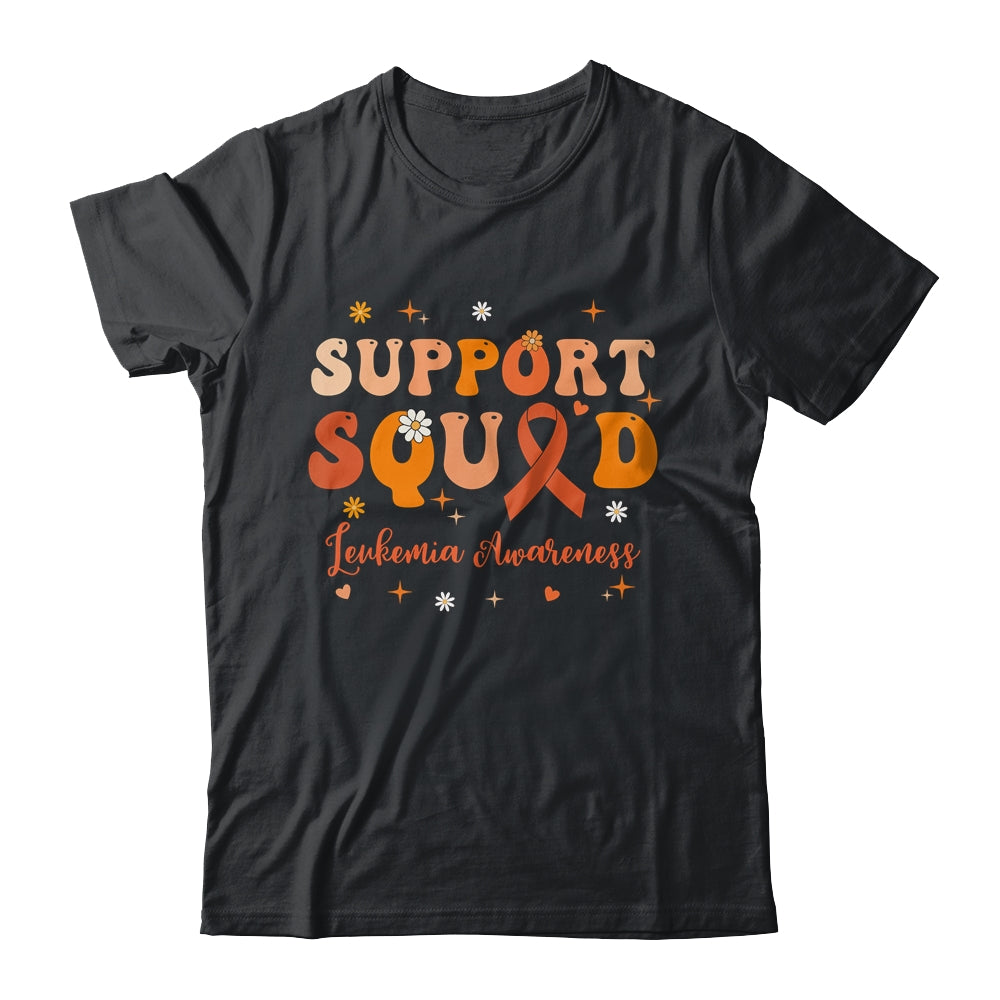 Support Squad Orange Ribbon Leukemia Awareness Blood Cancer Shirt & Sweatshirt | siriusteestore