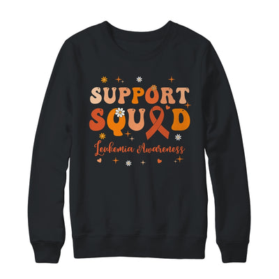Support Squad Orange Ribbon Leukemia Awareness Blood Cancer Shirt & Sweatshirt | siriusteestore
