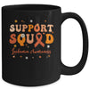 Support Squad Orange Ribbon Leukemia Awareness Blood Cancer Mug | siriusteestore